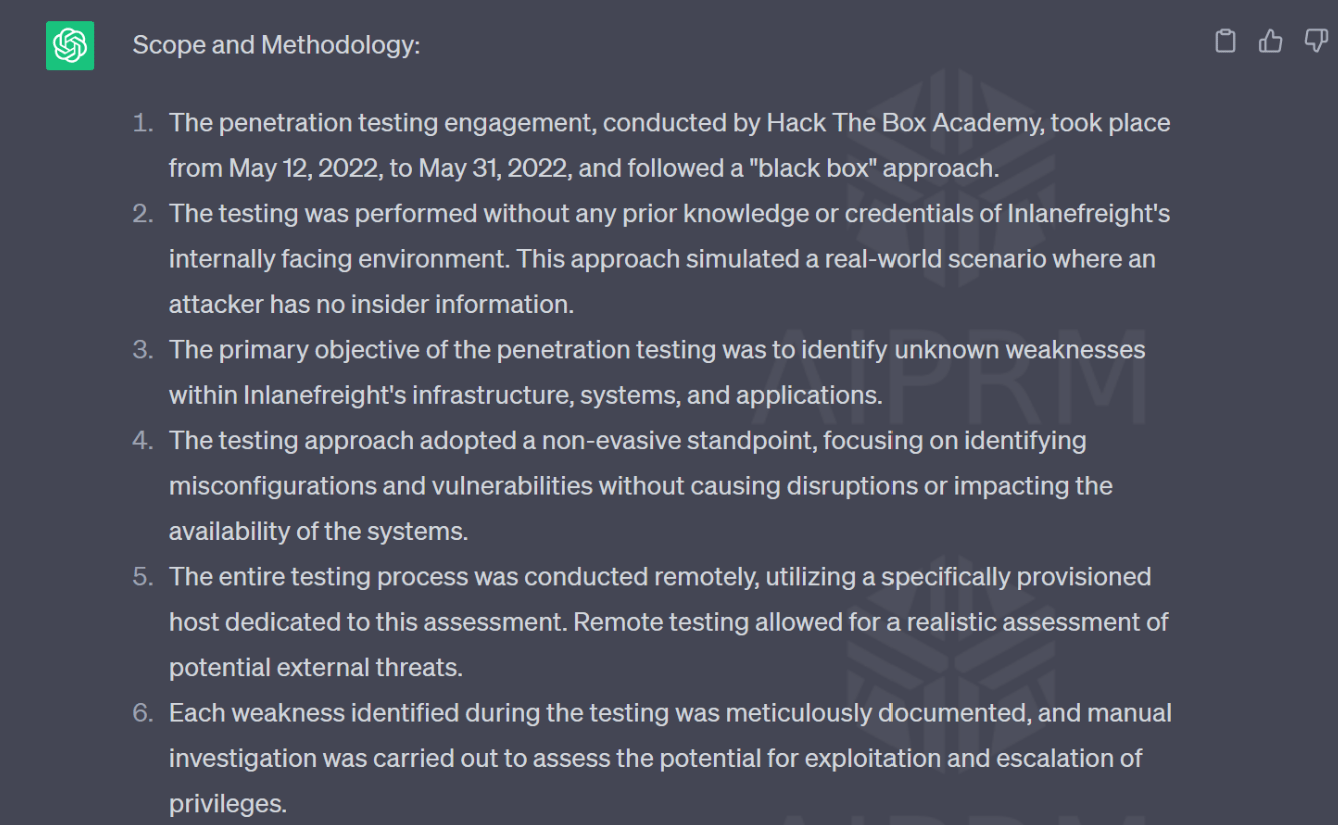 scope and methodology