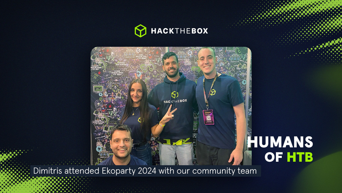 Dimitris attended Ekoparty 2024 with our community team